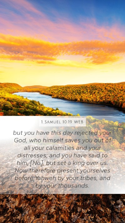 1 Samuel 10:19 WEB Bible Verse Image