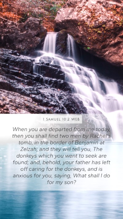 1 Samuel 10:2 WEB Bible Verse Image