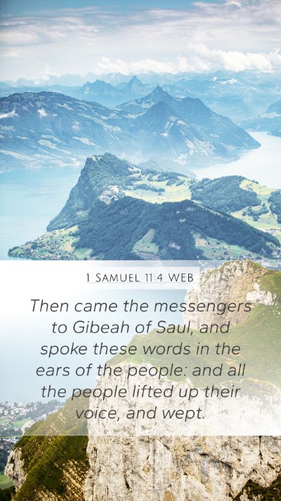 1 Samuel 11:4 WEB Bible Verse Image