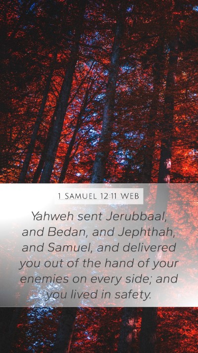 1 Samuel 12:11 WEB Bible Verse Image