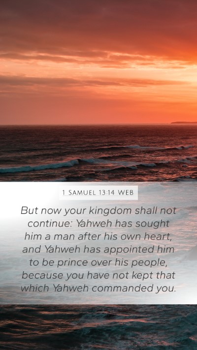 1 Samuel 13:14 WEB Bible Verse Image