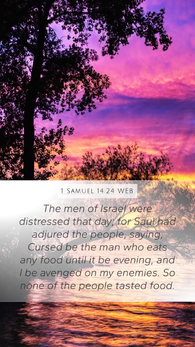 1 Samuel 14:24 WEB Bible Verse Image