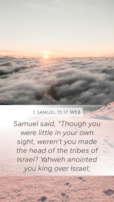 1 Samuel 15:17 WEB Bible Verse Image