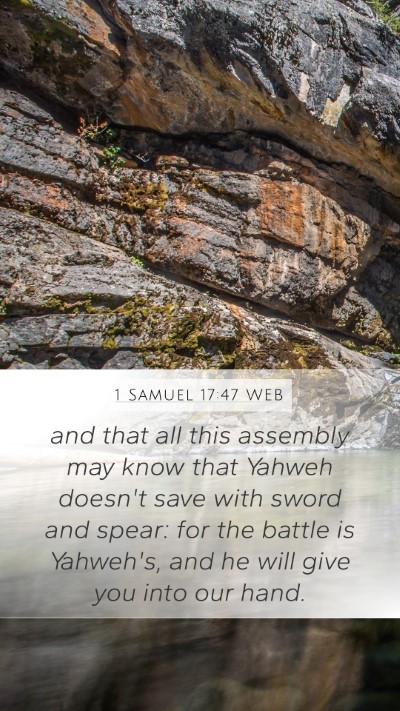 1 Samuel 17:47 WEB Bible Verse Image