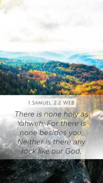 1 Samuel 2:2 WEB Bible Verse Image