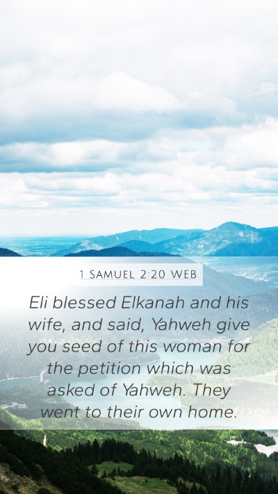1 Samuel 2:20 WEB Bible Verse Image