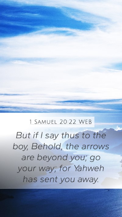 1 Samuel 20:22 WEB Bible Verse Image