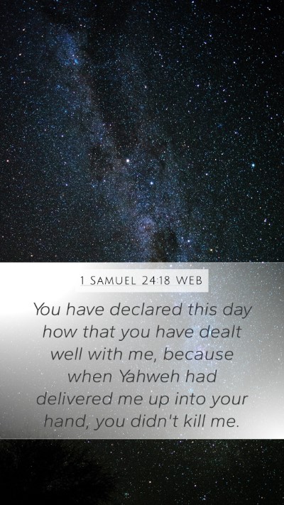 1 Samuel 24:18 WEB Bible Verse Image