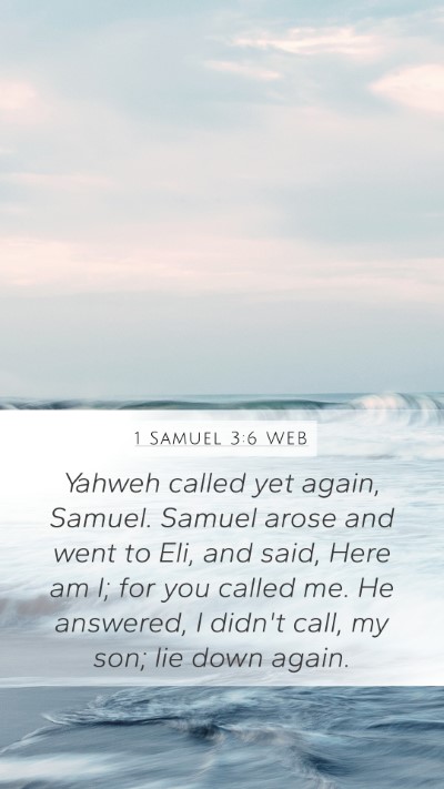 1 Samuel 3:6 WEB Bible Verse Image