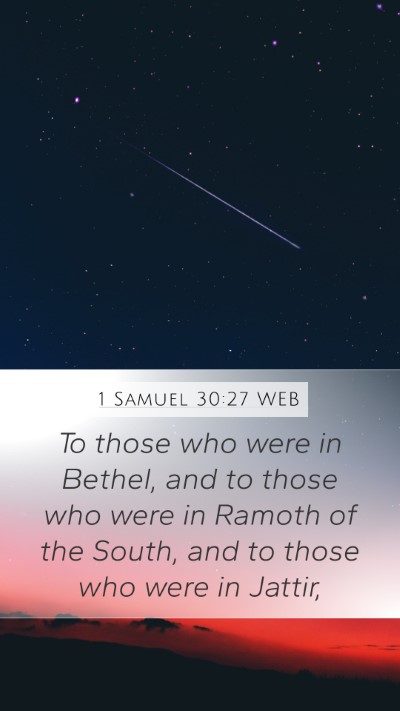 1 Samuel 30:27 WEB Bible Verse Image