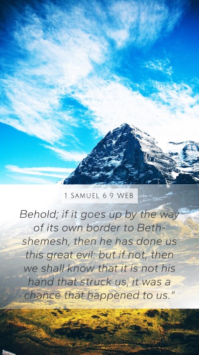 1 Samuel 6:9 WEB Bible Verse Image