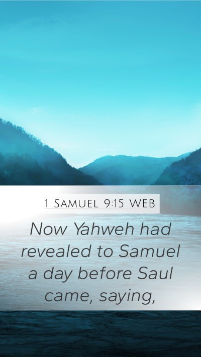 1 Samuel 9:15 WEB Bible Verse Image