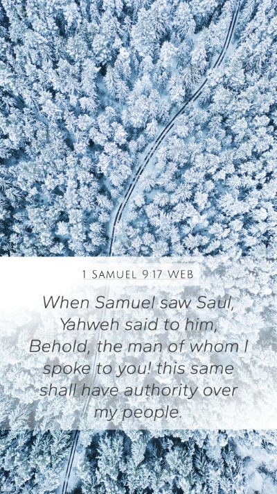 1 Samuel 9:17 WEB Bible Verse Image