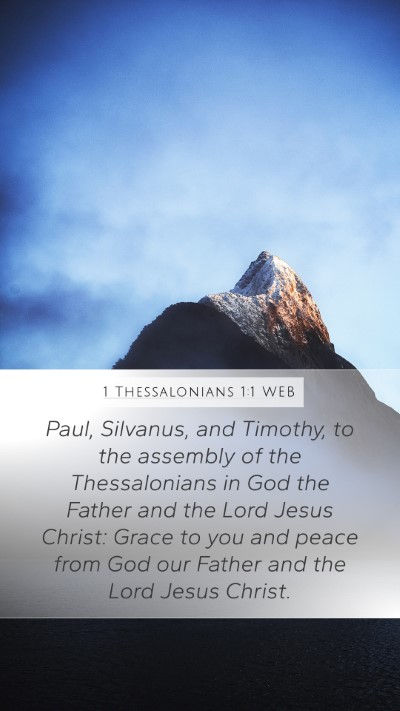 1 Thessalonians 1:1 WEB Bible Verse Image
