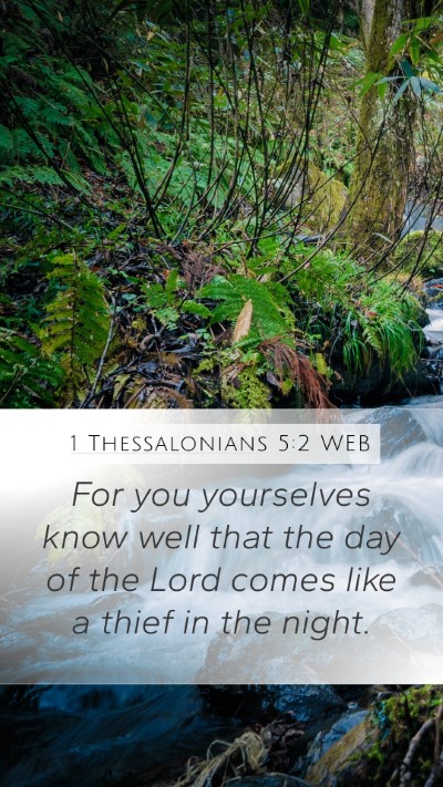 1 Thessalonians 5:2 WEB Bible Verse Image
