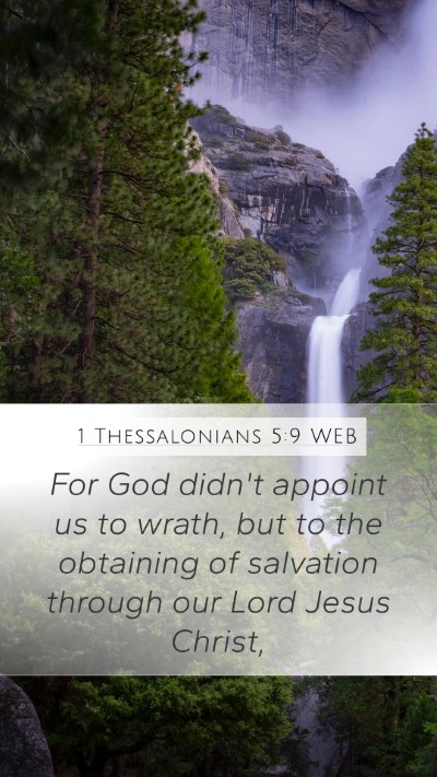 1 Thessalonians 5:9 WEB Bible Verse Image