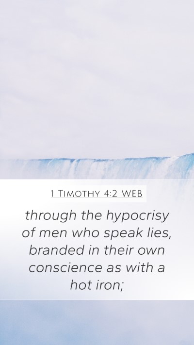 1 Timothy 4:2 WEB Bible Verse Image