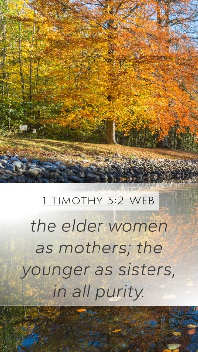 1 Timothy 5:2 WEB Bible Verse Image