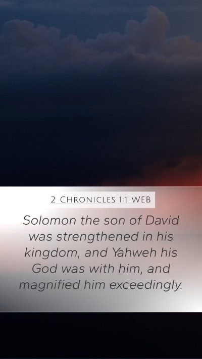 2 Chronicles 1:1 WEB Bible Verse Image