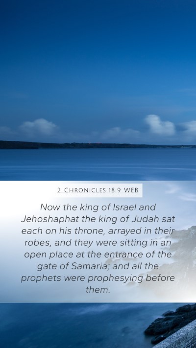2 Chronicles 18:9 WEB Bible Verse Image
