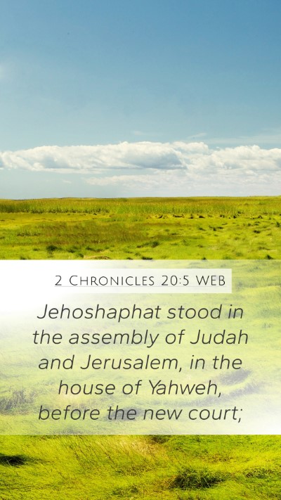 2 Chronicles 20:5 WEB Bible Verse Image