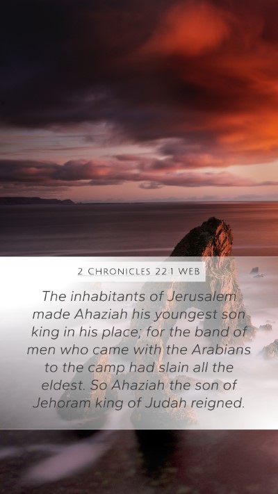 2 Chronicles 22:1 WEB Bible Verse Image