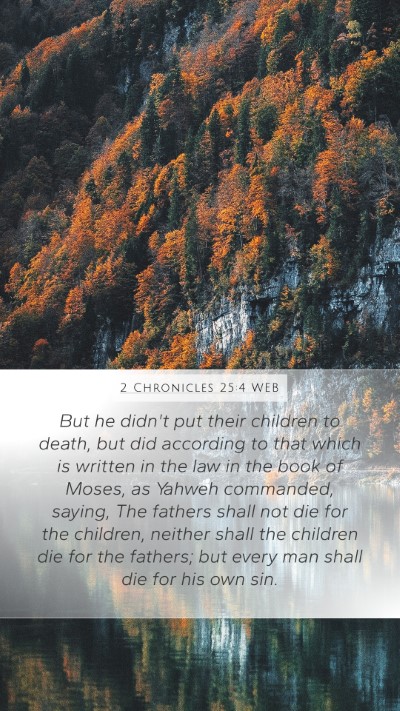 2 Chronicles 25:4 WEB Bible Verse Image