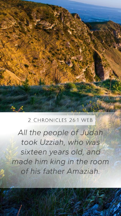 2 Chronicles 26:1 WEB Bible Verse Image