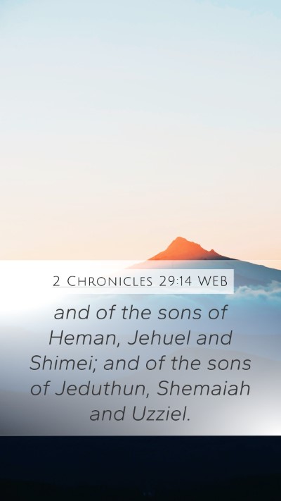 2 Chronicles 29:14 WEB Bible Verse Image