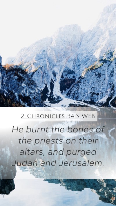 2 Chronicles 34:5 WEB Bible Verse Image