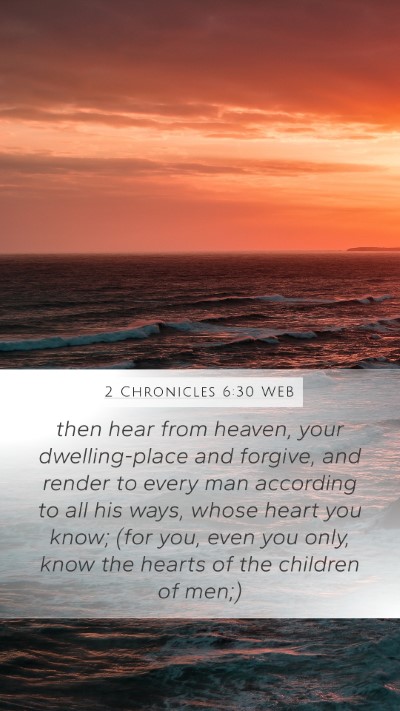 2 Chronicles 6:30 WEB Bible Verse Image