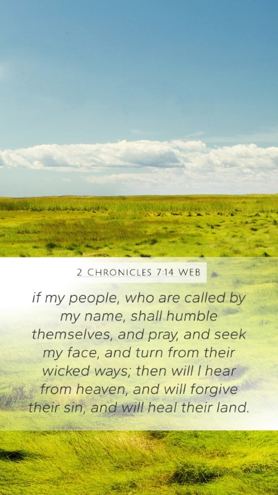 2 Chronicles 7:14 WEB Bible Verse Image