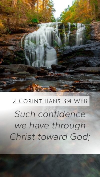2 Corinthians 3:4 WEB Bible Verse Image