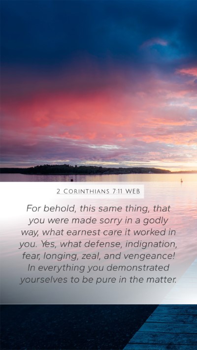 2 Corinthians 7:11 WEB Bible Verse Image