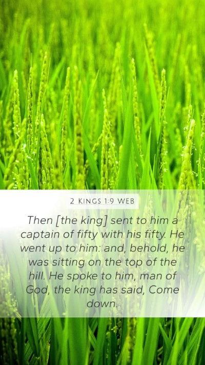 2 Kings 1:9 WEB Bible Verse Image