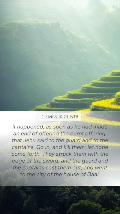 2 Kings 10:25 WEB Bible Verse Image