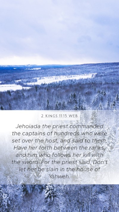 2 Kings 11:15 WEB Bible Verse Image