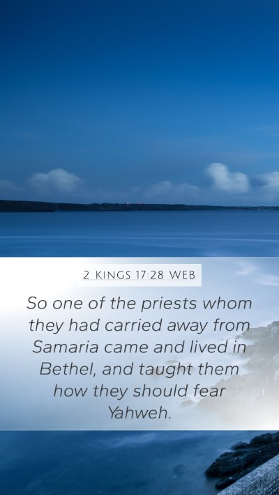 2 Kings 17:28 WEB Bible Verse Image