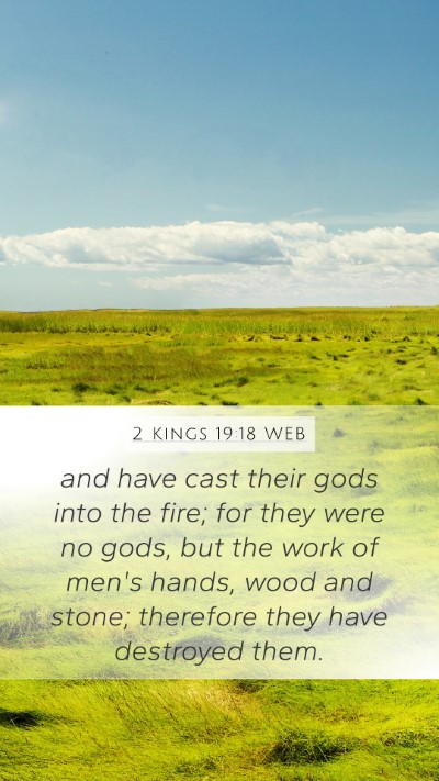 2 Kings 19:18 WEB Bible Verse Image