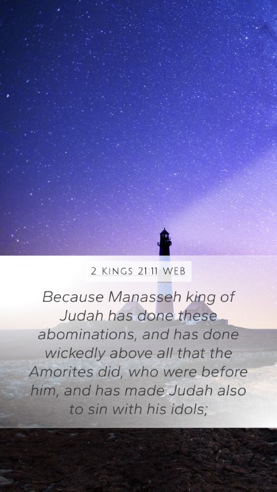 2 Kings 21:11 WEB Bible Verse Image