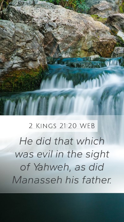 2 Kings 21:20 WEB Bible Verse Image