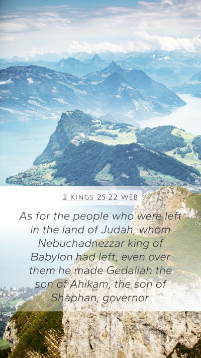 2 Kings 25:22 WEB Bible Verse Image