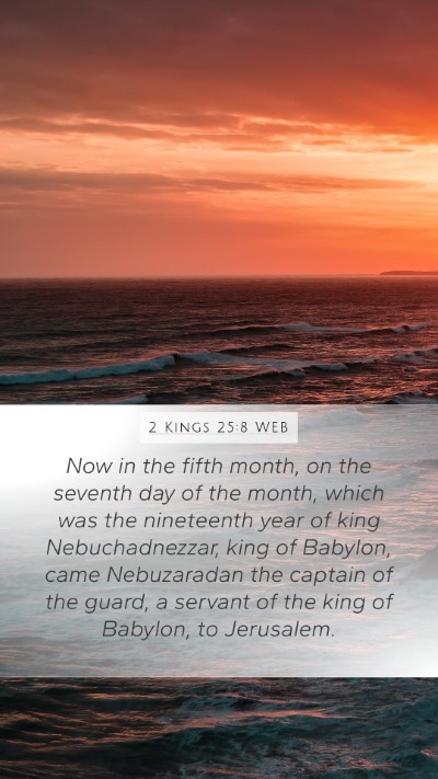 2 Kings 25:8 WEB Bible Verse Image