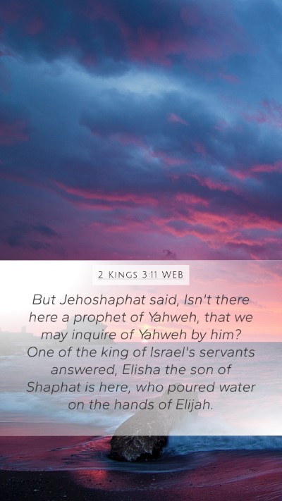 2 Kings 3:11 WEB Bible Verse Image