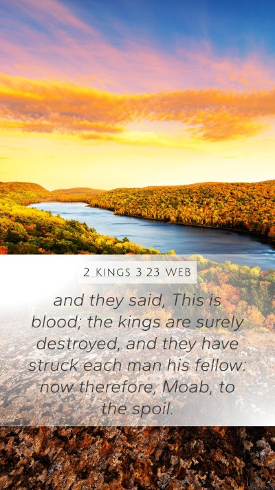 2 Kings 3:23 WEB Bible Verse Image