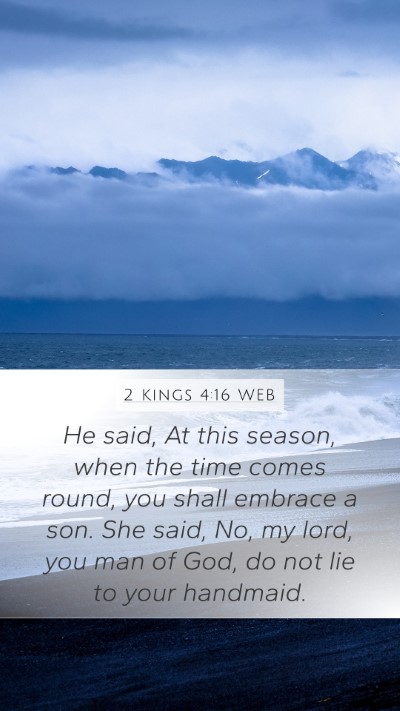 2 Kings 4:16 WEB Bible Verse Image