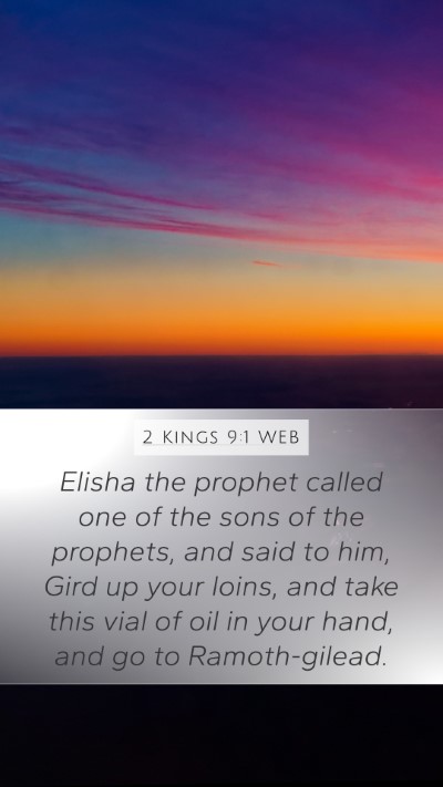 2 Kings 9:1 WEB Bible Verse Image