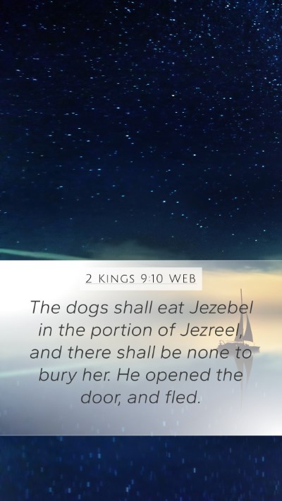 2 Kings 9:10 WEB Bible Verse Image