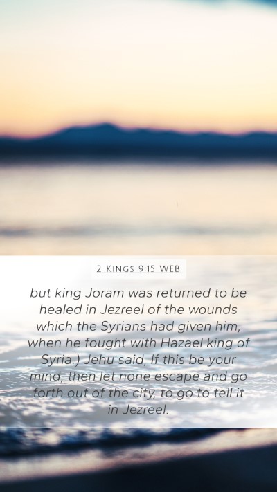 2 Kings 9:15 WEB Bible Verse Image