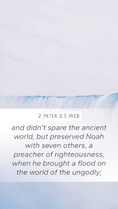 2 Peter 2:5 WEB Bible Verse Image
